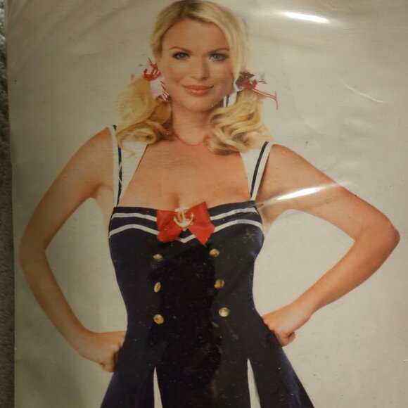 Flirty Halter Sailor Moon Corset Dress + Hat MEDIUM - Picture 2 of 16